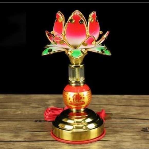 1 Mascot Desktop Decoration Lamps 莲花灯佛供灯 - Picture 2 of 13